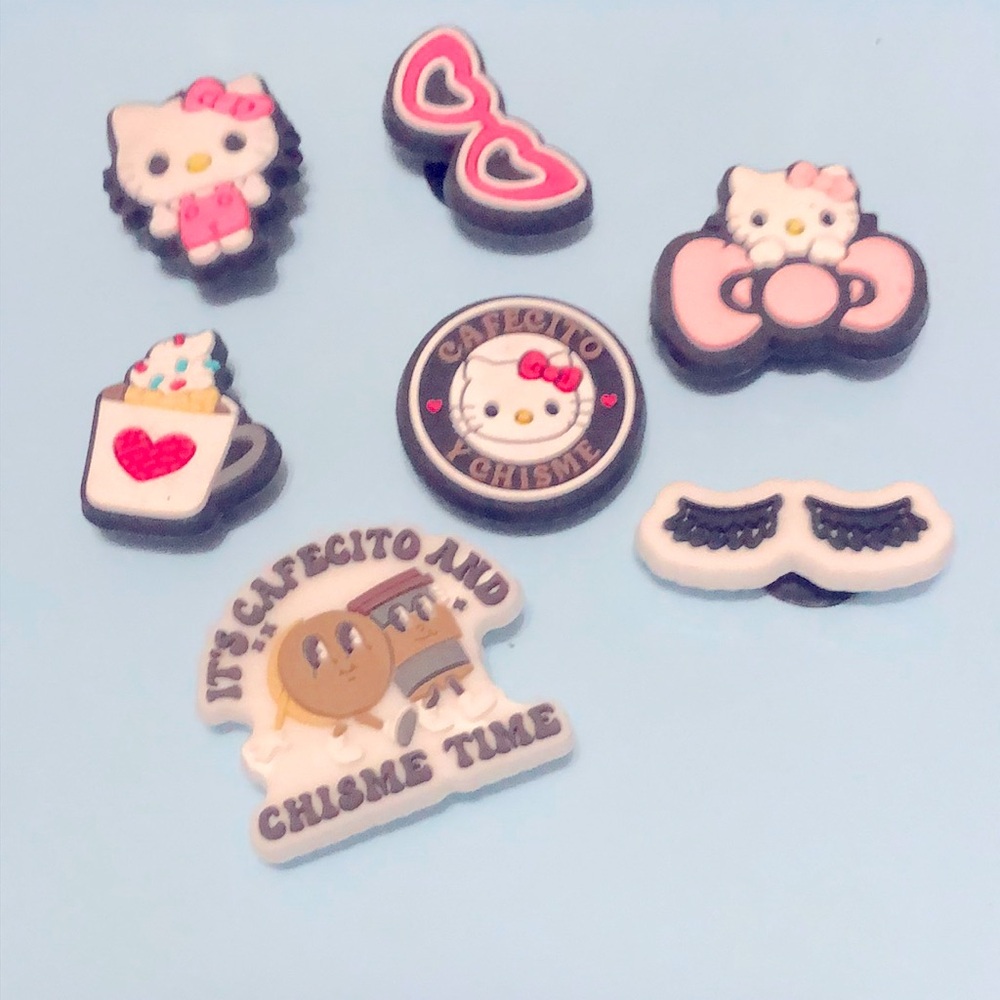 7pc Hello Kitty Cafecito Croc/Clog Jibbitz
